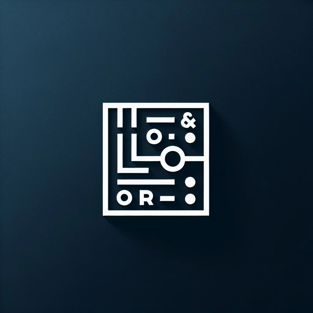 Окно Logic Circuit Simulator со схемой из логических элементов